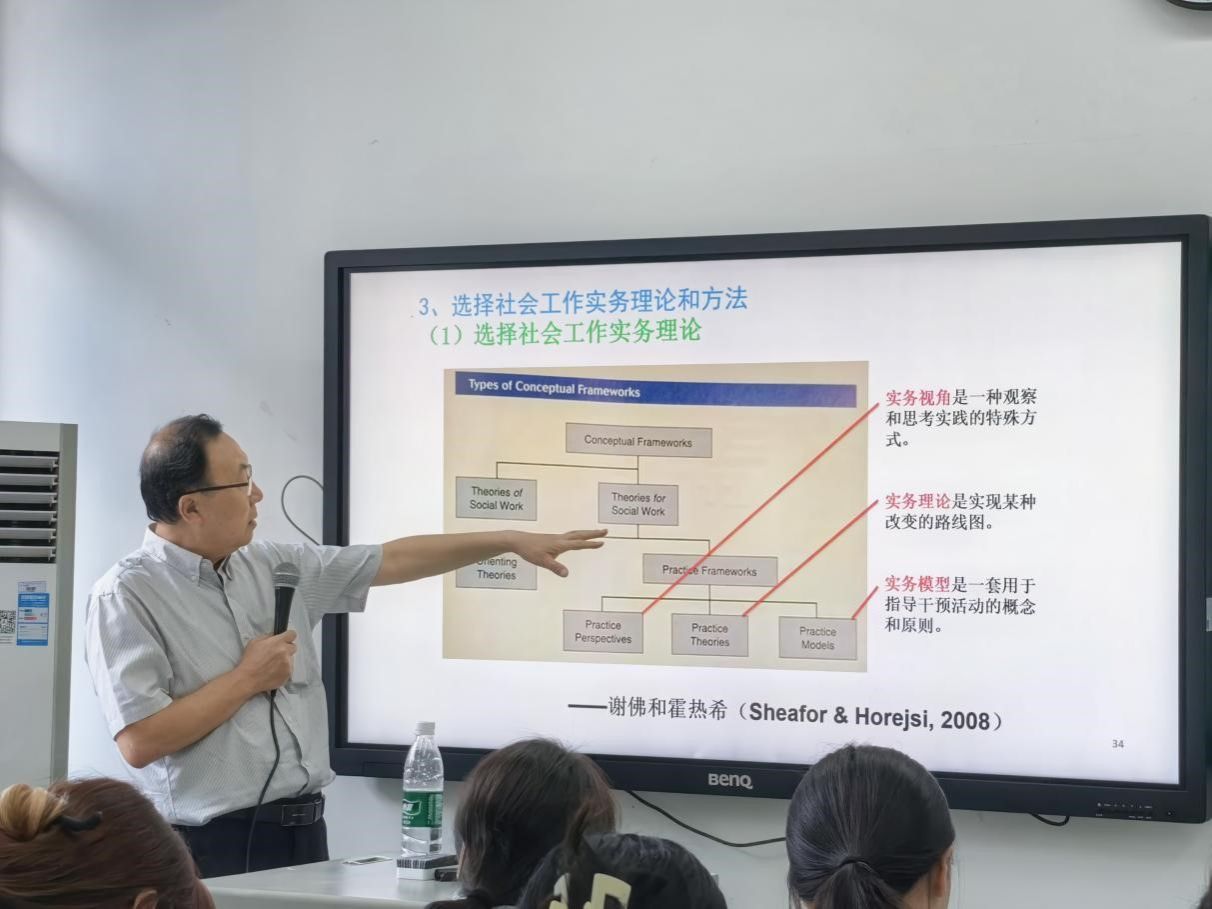 陈树强教授在我院开展“整合取向的社会工作实践” 专题讲座
